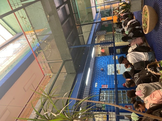 momento del taller con alumnado