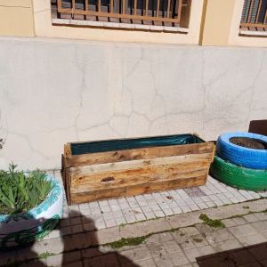 Jardinera autoconstruida