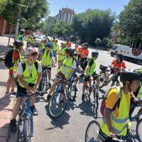 Bicicletada intercentros en Vallecas