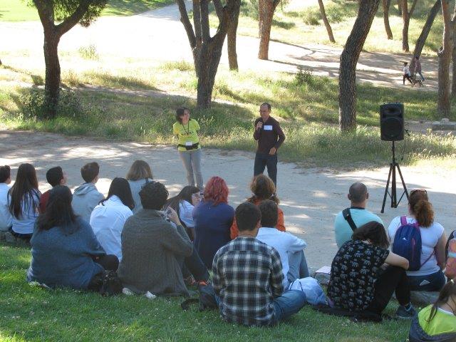 Charla al aire libre