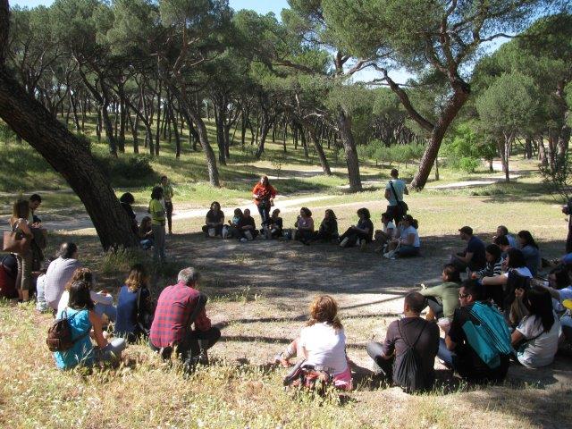 En grupo al aire libre