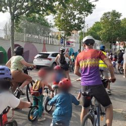Bicibús en el colegio público Nuestra Señora del Lucero