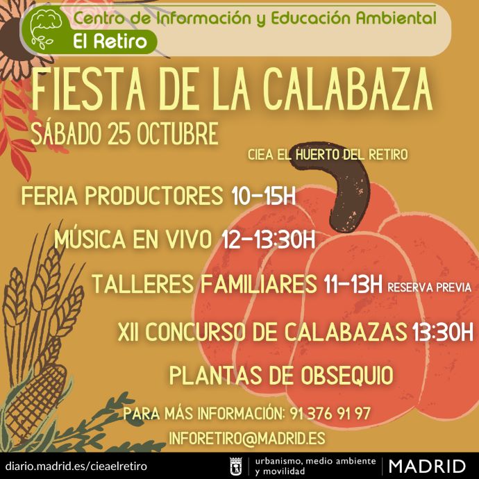 cartel fiesta de la calabaza de 2025