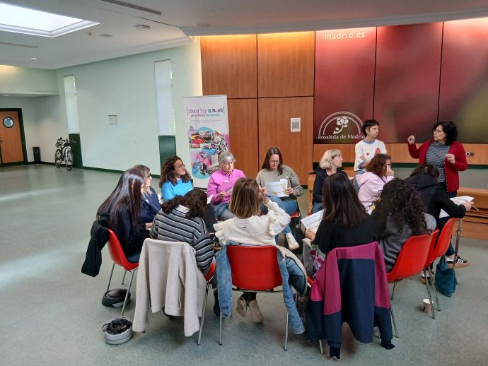 Momento del trabajo en grupo